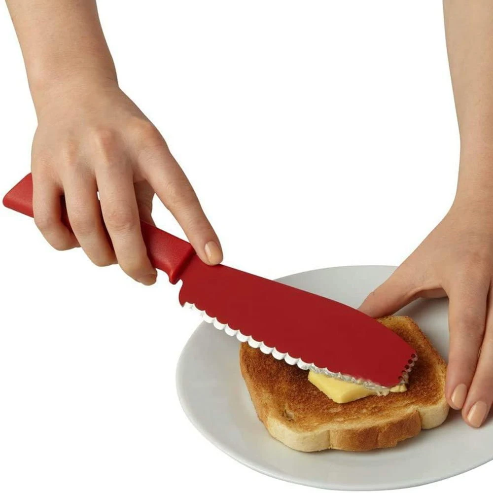 Kuhn Rikon COLORI+® Sandwich Knife | Red 4 Kuhn Rikon COLORI+® Sandwich Knife | Red - Image 4