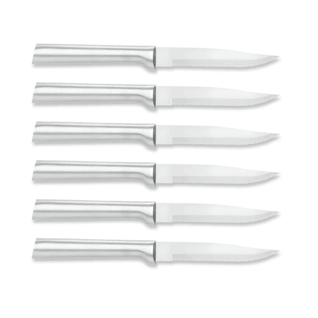Rada Cutlery 6-Piece Serrated Steak Knife Set | Silver 1 Rada Cutlery 6-Piece Serrated Steak Knife Set | Silver