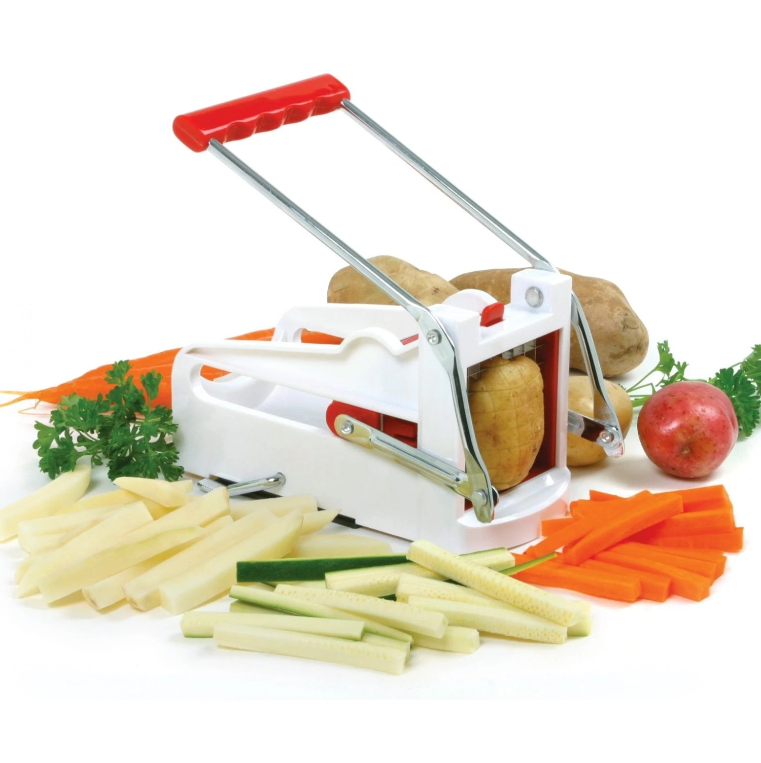 Norpro Deluxe French Fry Cutter / Fruit Wedger 1 Norpro Deluxe French Fry Cutter / Fruit Wedger