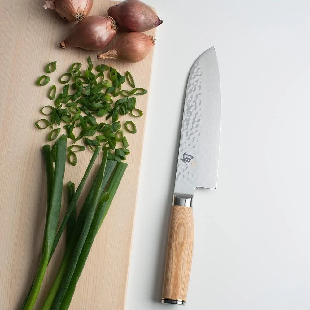 Shun Premier Blond 7" Santoku Knife 2 Shun Premier Blond 7" Santoku Knife - Image 2