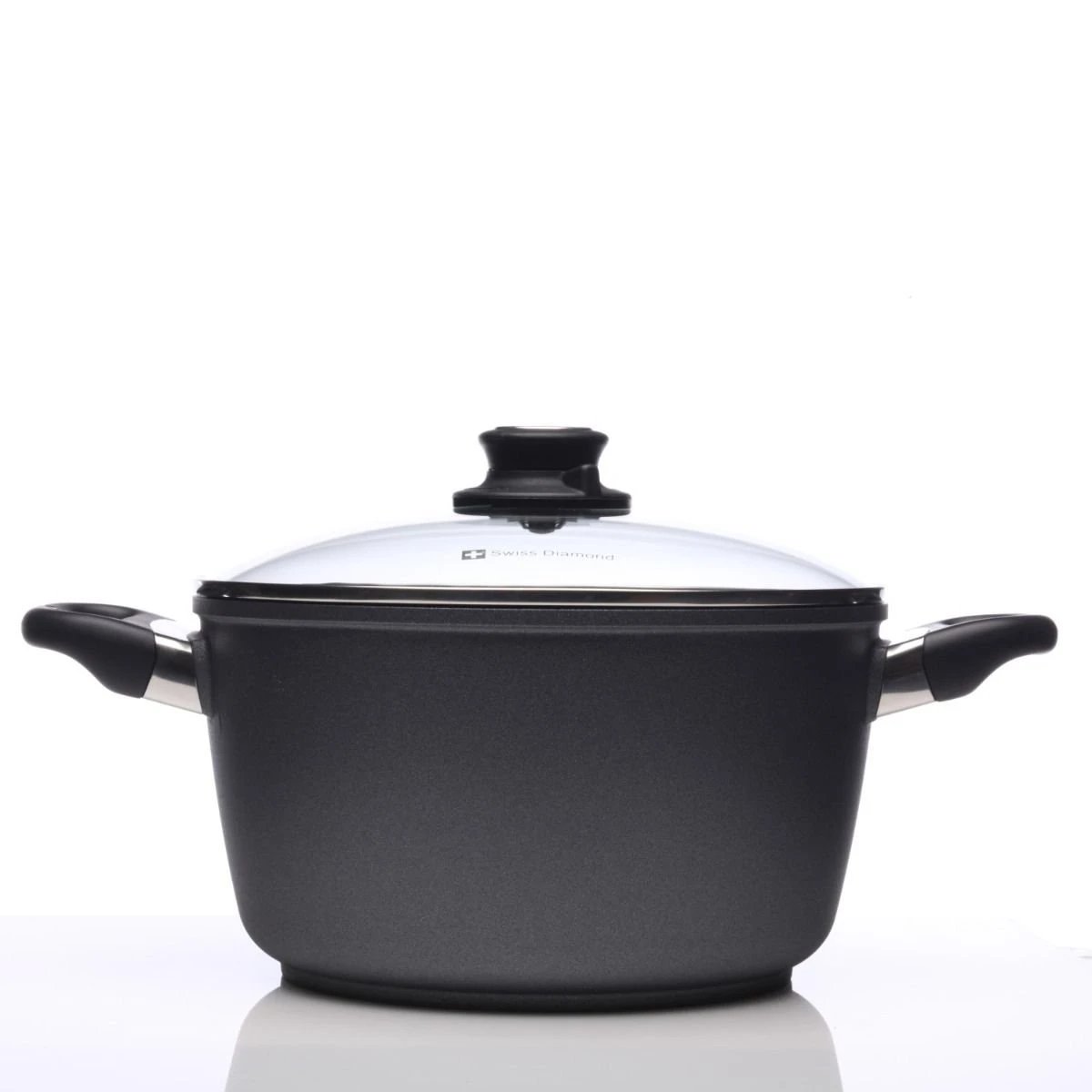 Swiss Diamond | HD Soup Pot With Lid - 9.5" (5.5 Qt.) 2 Swiss Diamond | HD Soup Pot With Lid - 9.5" (5.5 Qt.) - Image 2