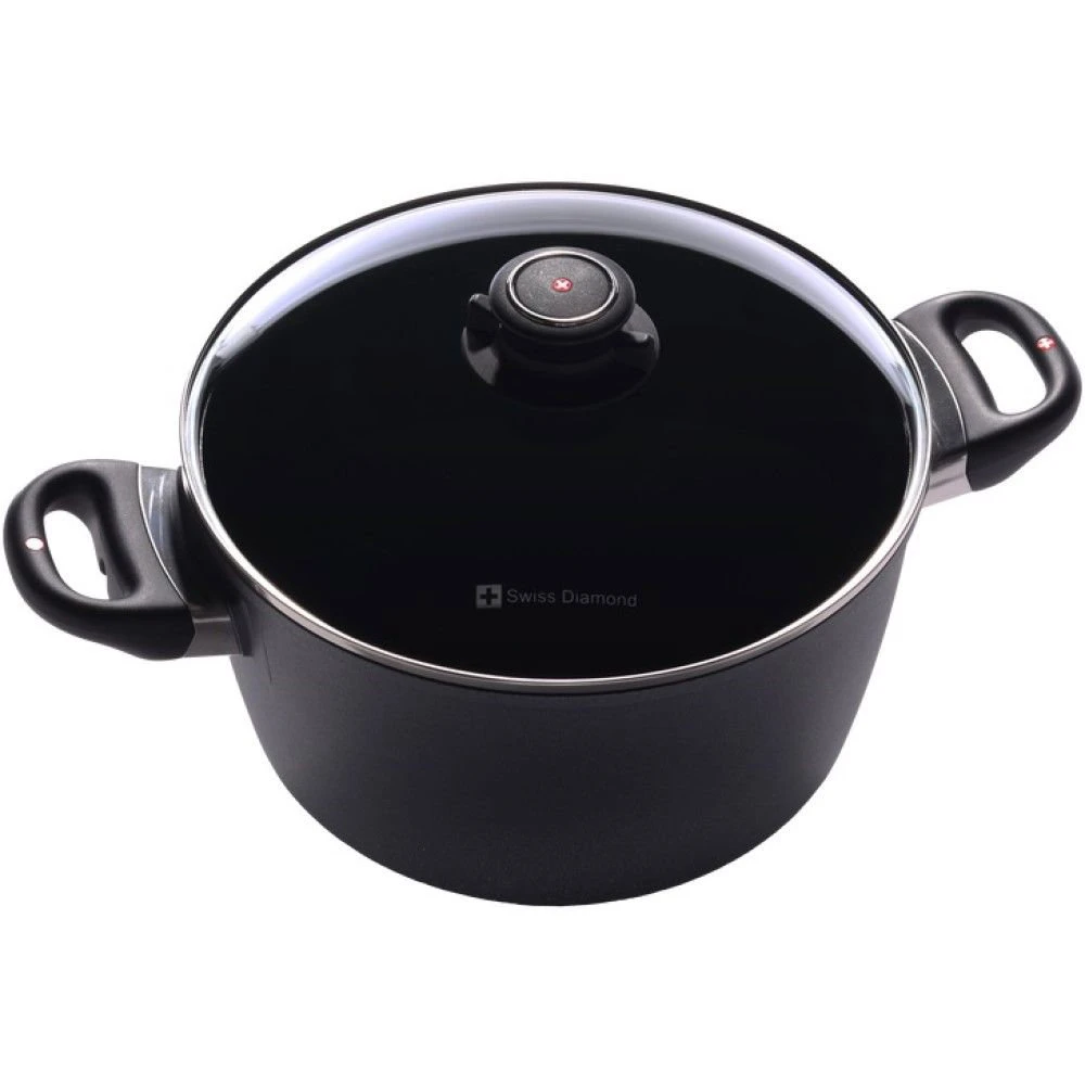 Swiss Diamond | HD Soup Pot With Lid - 9.5" (5.5 Qt.) 1 Swiss Diamond | HD Soup Pot With Lid - 9.5" (5.5 Qt.)