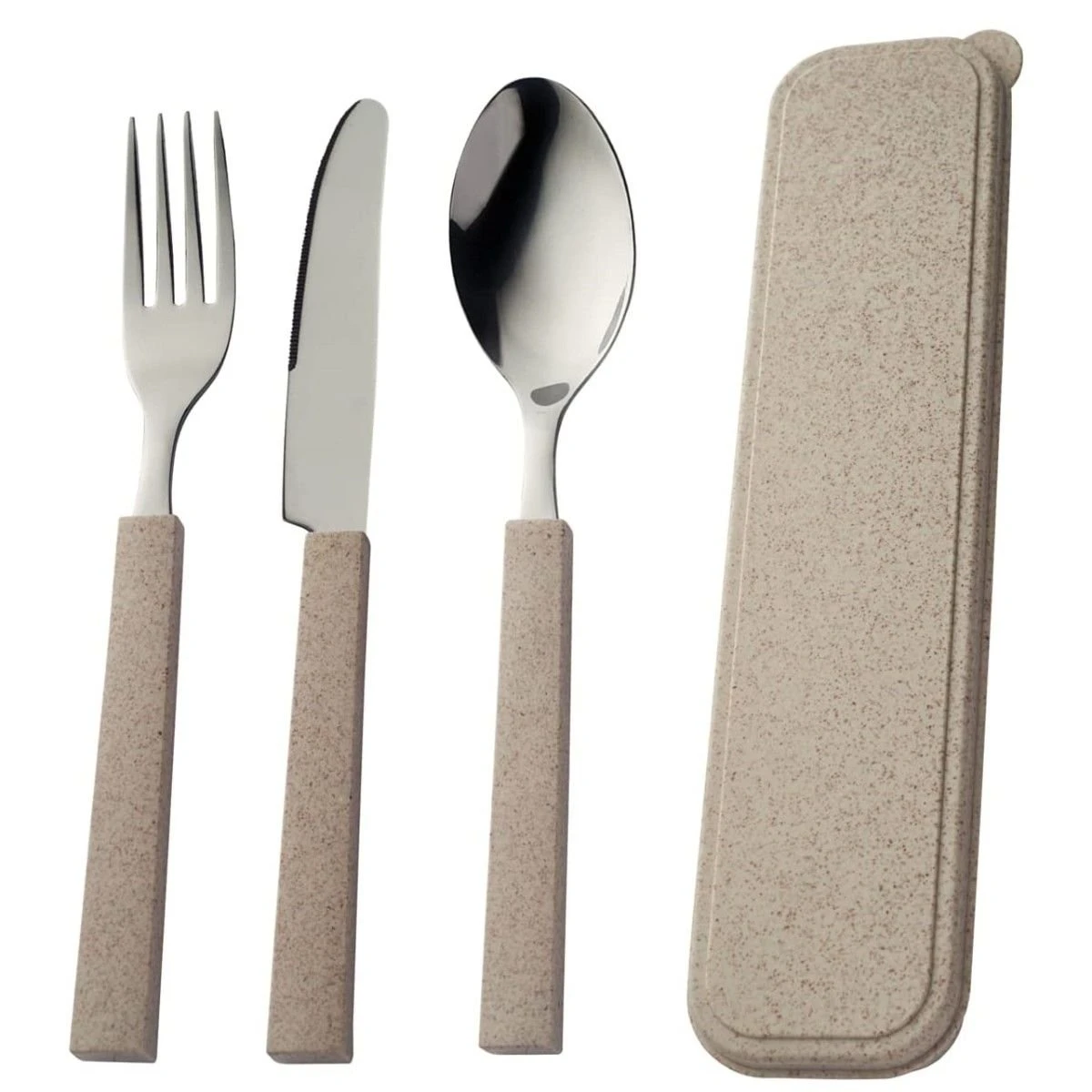 Viners Organic 3-Piece On The Go Cutlery Set & Case 1 Viners Organic 3-Piece On The Go Cutlery Set & Case
