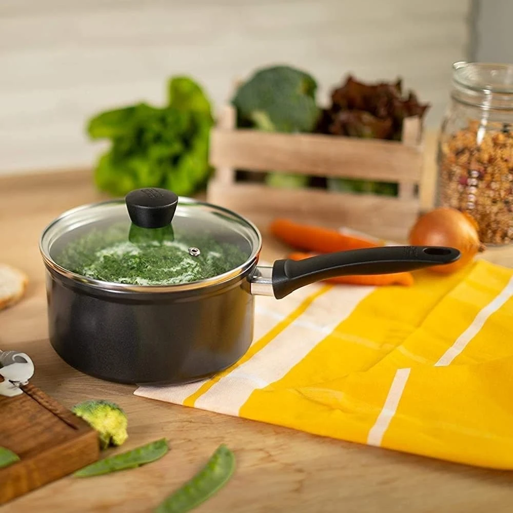 Kuhn Rikon Easy Induction Non-Stick 1.6 Qt. Saucepan With Lid 2 Kuhn Rikon Easy Induction Non-Stick 1.6 Qt. Saucepan With Lid - Image 2