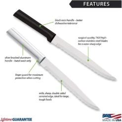 Rada Cutlery Serrated Slicer | Silver -Kitchen Supplies 61skuyzuw l. ac sl1100 1