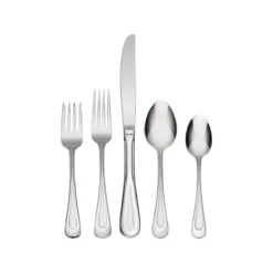 Oneida Brushed Satin Stainless Steel 45-Piece Flatware Set | Sand Dune