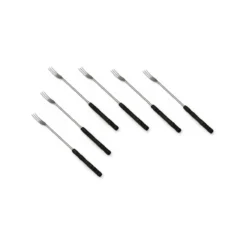 Swissmar 6-Piece Cheese Fondue Forks | Faux Wood Handle