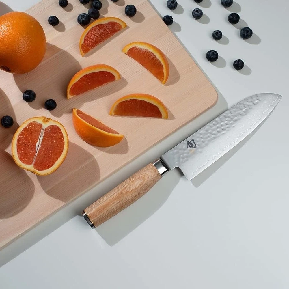 Shun Premier Blond 7" Santoku Knife 3 Shun Premier Blond 7" Santoku Knife - Image 3