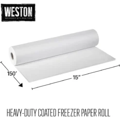 Weston Heavy Duty Freezer Paper | 15" X 150' Roll 11 Weston Heavy Duty Freezer Paper | 15" X 150' Roll -Kitchen Supplies 710hegu8 ql. ac sl1500