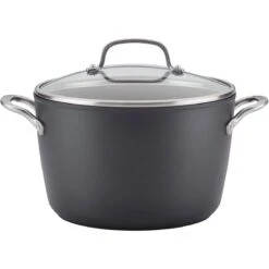 KitchenAid Nonstick Hard Anodized Induction Stockpot With Lid | 8 Qt.