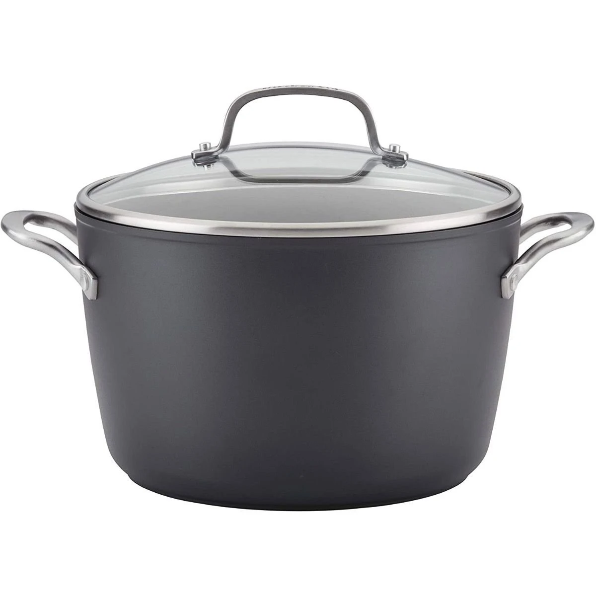 KitchenAid Nonstick Hard Anodized Induction Stockpot With Lid | 8 Qt. 1 KitchenAid Nonstick Hard Anodized Induction Stockpot With Lid | 8 Qt.
