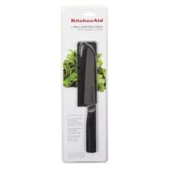 KitchenAid Classic Ceramic 5" Santoku Knife | Black -Kitchen Supplies 719qpj46ehl. ac sl1500