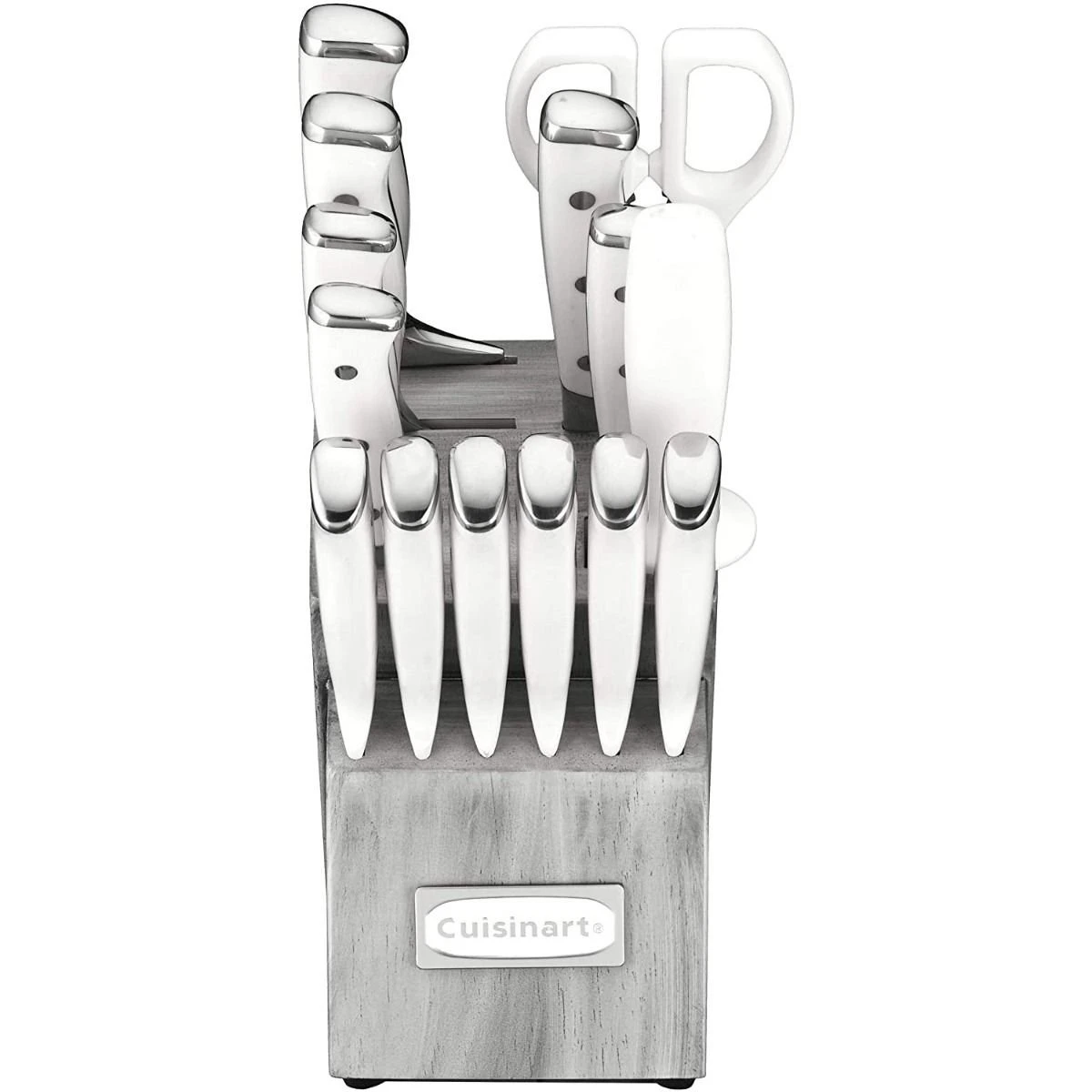 Cuisinart 15-piece Triple Rivet Cutlery Block Set | Grey Block 2 Cuisinart 15-piece Triple Rivet Cutlery Block Set | Grey Block - Image 2