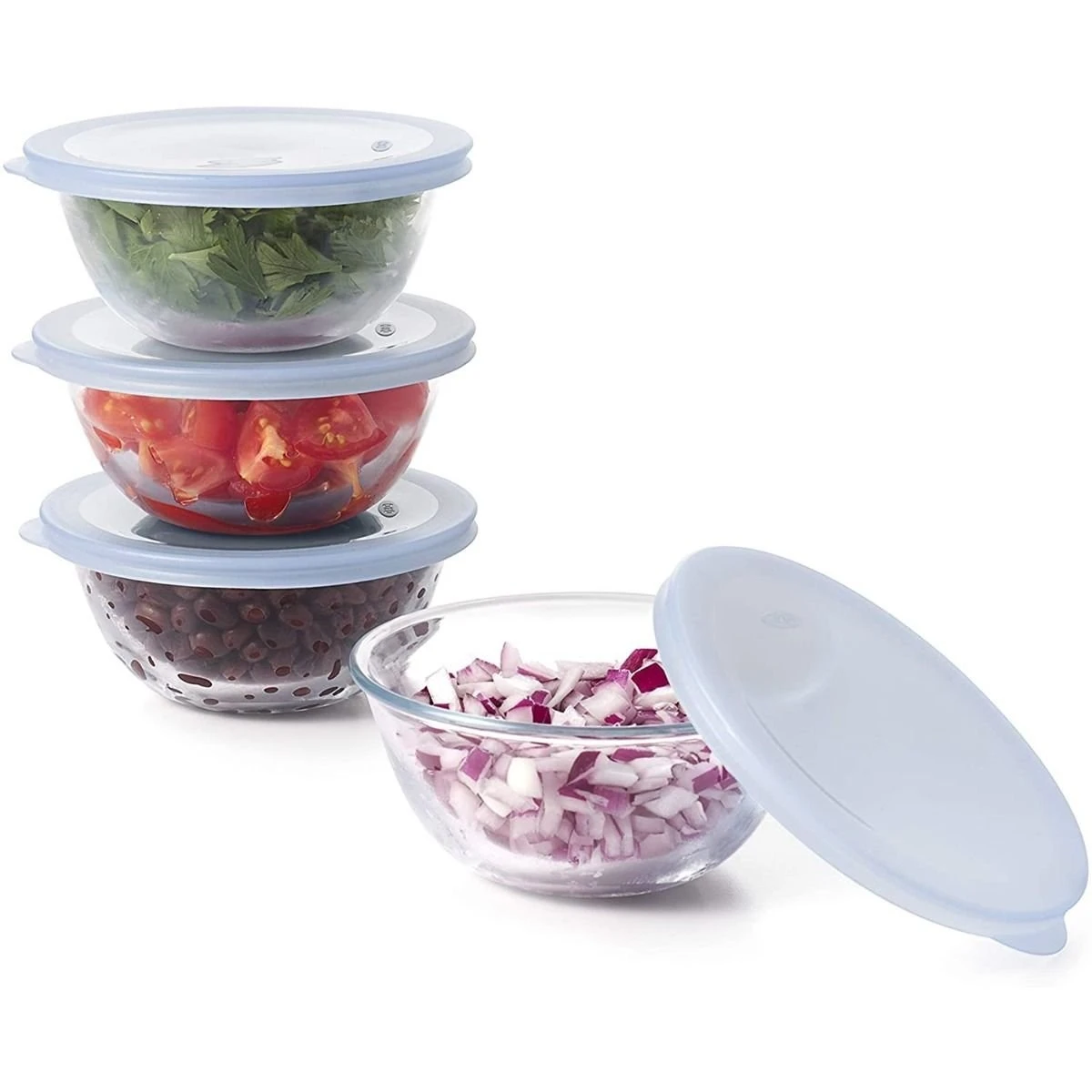 OXO 8-Piece Glass Prep Bowls 1 OXO 8-Piece Glass Prep Bowls