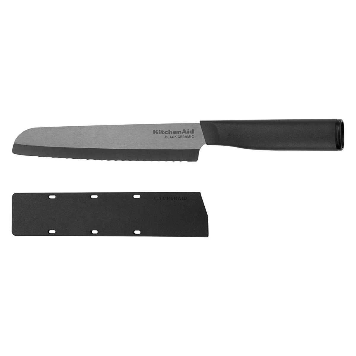 KitchenAid Classic Ceramic 6" Bread Knife | Black 1 KitchenAid Classic Ceramic 6" Bread Knife | Black