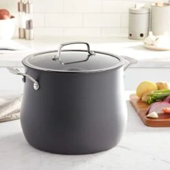 Cuisinart Contour Hard Anodized Stockpot With Cover | 12 Qt. -Kitchen Supplies 71xf66lsmul. ac sl1500