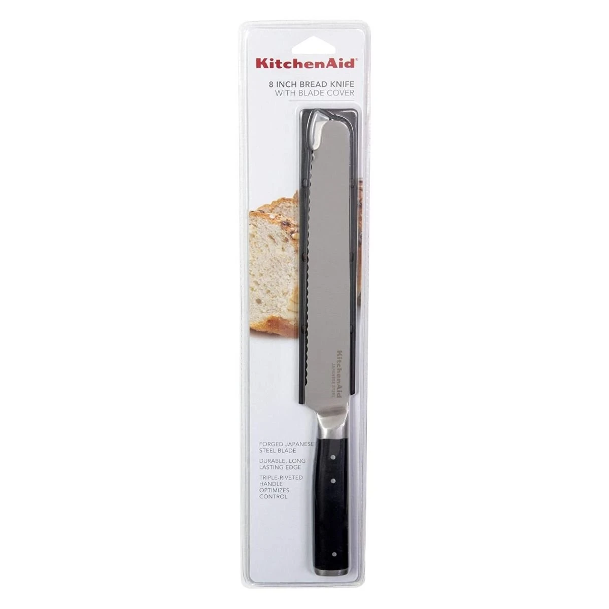 KitchenAid Gourmet Forged 8" Bread Knife With Sheath 4 KitchenAid Gourmet Forged 8" Bread Knife With Sheath - Image 4