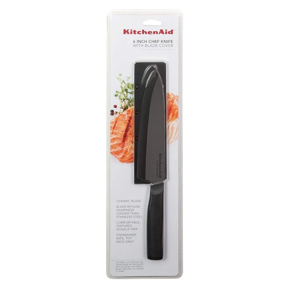 KitchenAid Classic Ceramic 6" Chef's Knife | Black 4 KitchenAid Classic Ceramic 6" Chef's Knife | Black - Image 4