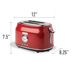 Haden Dorset 2-Slice Stainless Steel Toaster | Red 11 Haden Dorset 2-Slice Stainless Steel Toaster | Red -Kitchen Supplies 75001