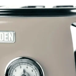 Haden Dorset 4-Slice Stainless Steel Toaster | Putty Beige -Kitchen Supplies 75039 dorset toaster detail3