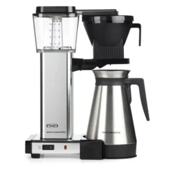 Moccamaster KBGT Automatic Drip-Stop Coffee Maker (40 Oz Thermal Carafe) | Polished Silver