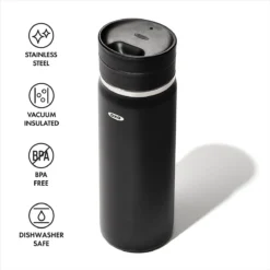 OXO Good Grips 20oz Thermal Mug Water Bottle | Onyx -Kitchen Supplies 81 rflwbtml. ac sl1500