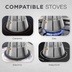 Escali London Sip 6 Cup Stainless Steel Espresso Maker | Silver 8 Escali London Sip 6 Cup Stainless Steel Espresso Maker | Silver -Kitchen Supplies 817uwxlpopl. ac sl1500 1