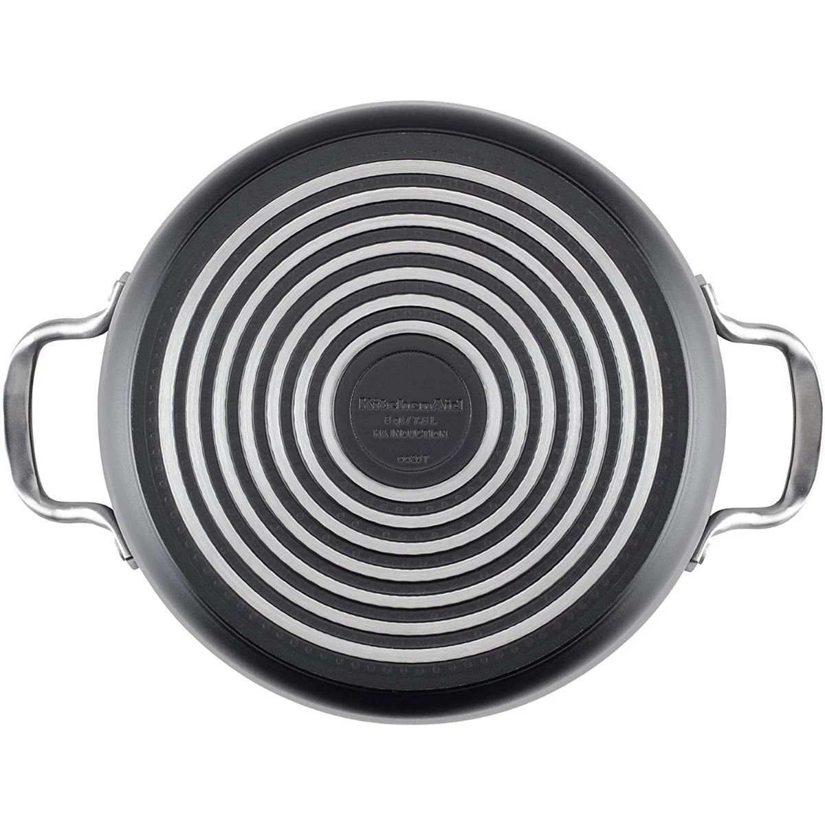 KitchenAid Nonstick Hard Anodized Induction Stockpot With Lid | 8 Qt. 2 KitchenAid Nonstick Hard Anodized Induction Stockpot With Lid | 8 Qt. - Image 2