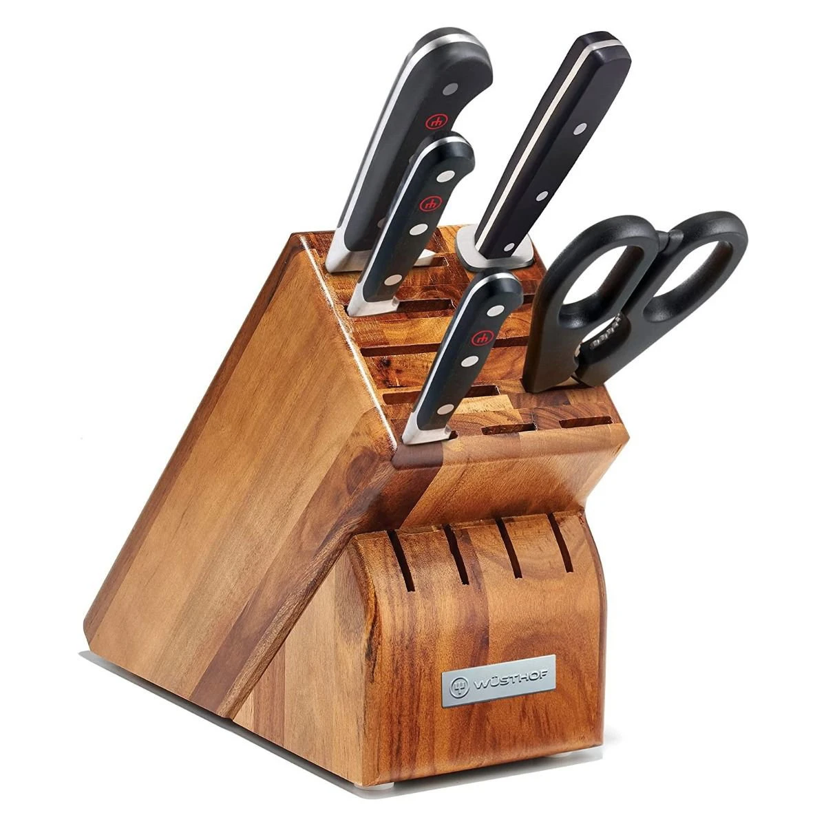 Wusthof Classic 6-Piece Starter Knife Block Set | Acacia 1 Wusthof Classic 6-Piece Starter Knife Block Set | Acacia