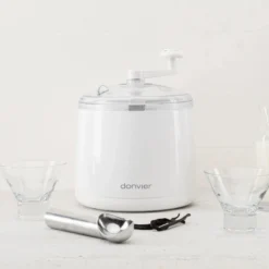 Cuisipro Donvier Manual Ice Cream Maker | White -Kitchen Supplies 837450 1800x1800