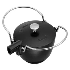 Staub 1 Qt. Round Tea Kettle | Matte Black -Kitchen Supplies 872078001100 4