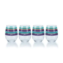 Fiesta® 15oz Stemless Glassware (Set Of 4) | Desert Stripes