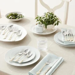 Oneida 18/10 Stainless Steel 45-Piece Flatware Set | Golden Mandolina -Kitchen Supplies 91hxnwkgosl. ac sl1500