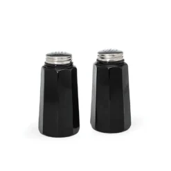 Mosser Glass Panel Salt And Pepper Shakers | Black Raspberry