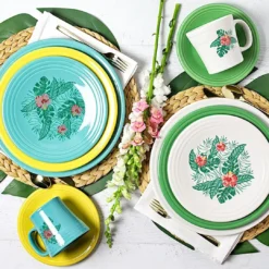 Fiesta® 15oz Tapered Mugs Set Of 4 | Aloha (White) 8 Fiesta® 15oz Tapered Mugs Set Of 4 | Aloha (White) -Kitchen Supplies aloha overall