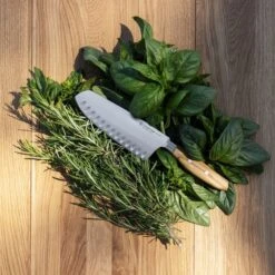 Wusthof Amici 7" Hollow Edge Santoku 9 Wusthof Amici 7" Hollow Edge Santoku -Kitchen Supplies am 7insantoku mood 01