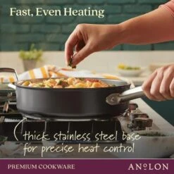 Anolon Accolade 8" Fry Pan 12 Anolon Accolade 8" Fry Pan -Kitchen Supplies ano afh saute fastevenheating 779b5018 4ad5 4526 86b2 f33107865a43 800x