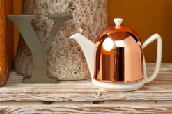 Bredemeijer 1L Cosy Manto Ceramic Teapot | Spring White