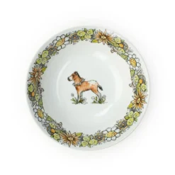 Everything Kitchens Barnyard Baby Animals 7" Salad Bowl | "Hold Your Baby Horses" - Foal