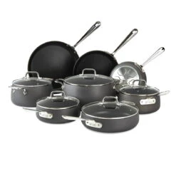 All-Clad HA1 Hard Anodized Nonstick Cookware Set | 13-Piece