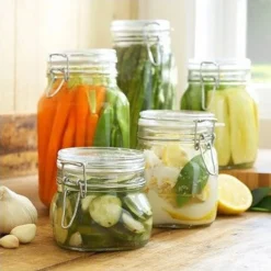 Bormioli Rocco 0.5L Swing Top Fido Canning Jars | 6-pack -Kitchen Supplies bormioli rocco fido canning jar 1 liter lifestyle 1 149220m04321991 1 1