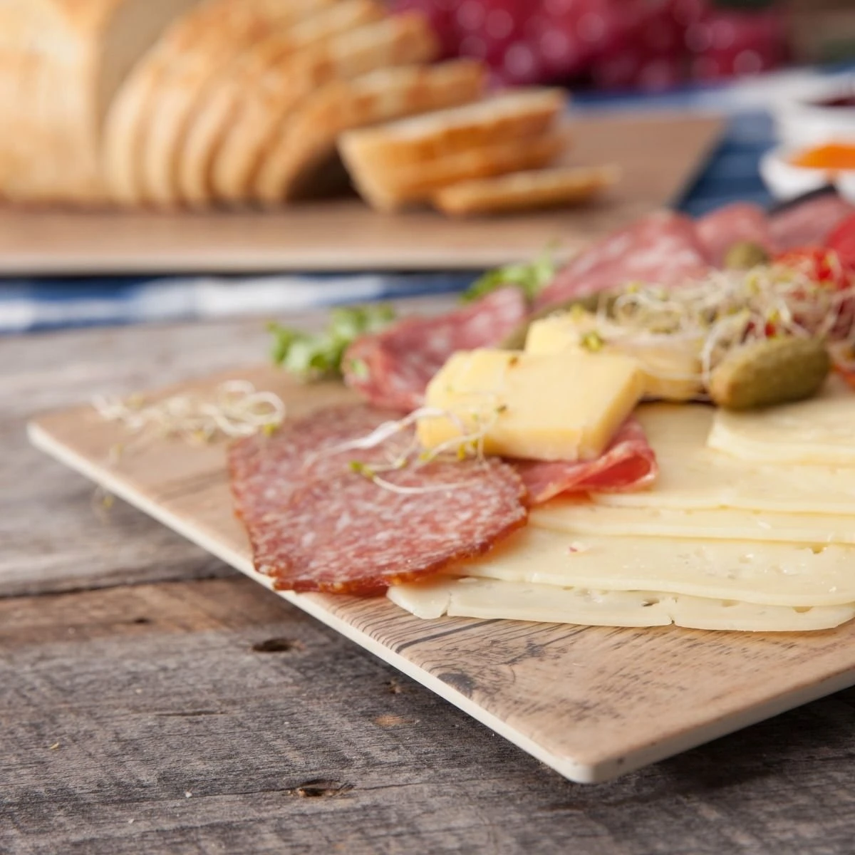 Fortessa Melamine Wood Rectangular Tray | 14" X 10" 4 Fortessa Melamine Wood Rectangular Tray | 14" X 10" - Image 4