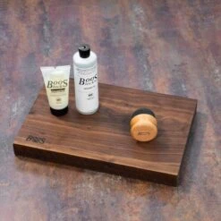 John Boos 17" X 12" Rustic Edge Cutting Board – Walnut -Kitchen Supplies bundles 7 8 21 lifestyles 568 1