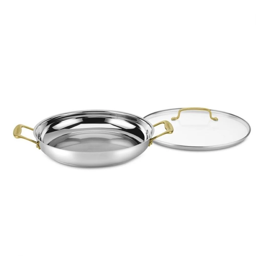Cuisinart Mineral Stainless Steel Everyday Pan With Cover | 12" 2 Cuisinart Mineral Stainless Steel Everyday Pan With Cover | 12" - Image 2