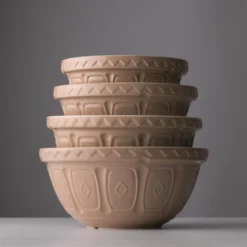 Mason Cash Cane Collection S4 (10.5 Qt) Mixing Bowl -Kitchen Supplies cane mixing bowl stacked 3