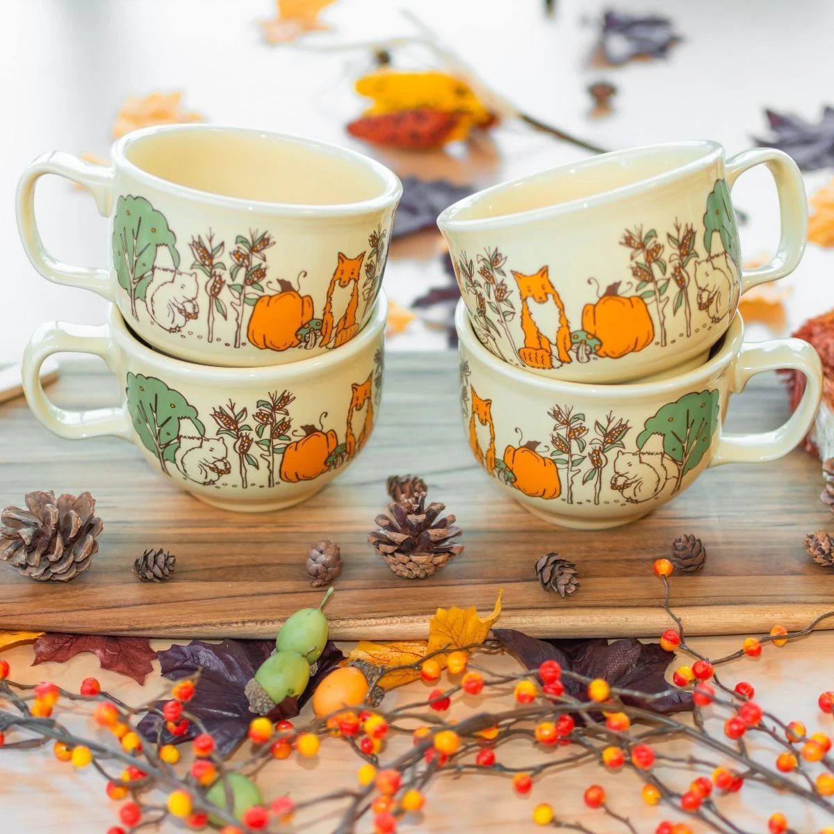 Fiesta® Pumpkin Pie Set For 8 | Fall Forest 8 Fiesta® Pumpkin Pie Set For 8 | Fall Forest - Image 8