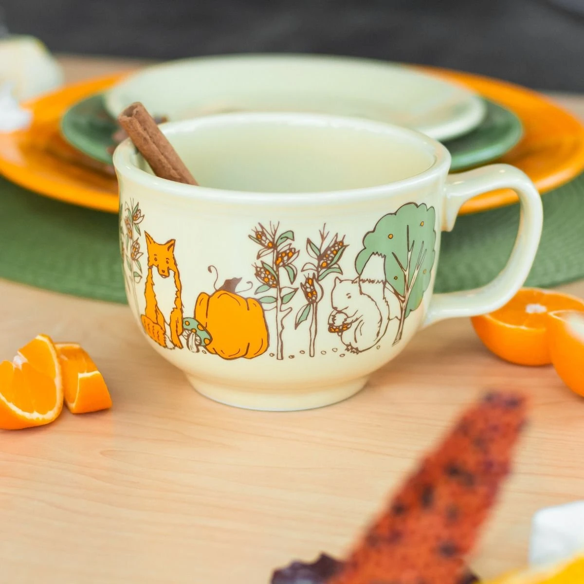 Fiesta® Pumpkin Pie Set For 8 | Fall Forest 6 Fiesta® Pumpkin Pie Set For 8 | Fall Forest - Image 6