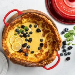 Le Creuset 3.5 Qt. Signature Enameled Cast Iron Braiser With Stainless Steel Knob | Cerise/Cherry Red 13 Le Creuset 3.5 Qt. Signature Enameled Cast Iron Braiser With Stainless Steel Knob | Cerise/Cherry Red -Kitchen Supplies cer1