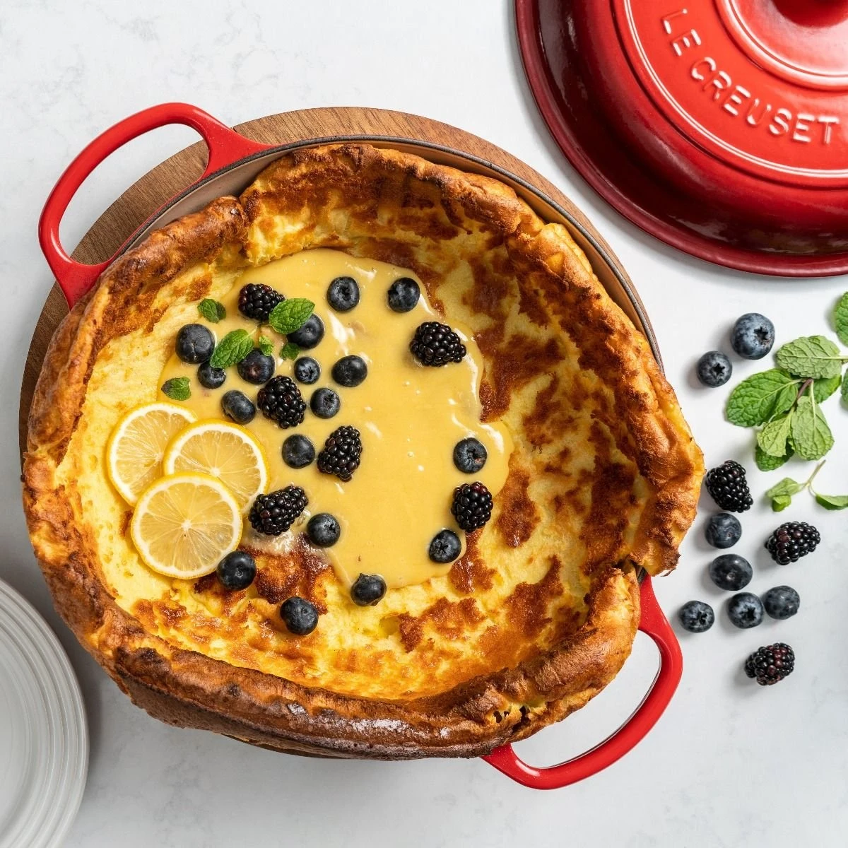 Le Creuset 3.5 Qt. Signature Enameled Cast Iron Braiser With Stainless Steel Knob | Cerise/Cherry Red 5 Le Creuset 3.5 Qt. Signature Enameled Cast Iron Braiser With Stainless Steel Knob | Cerise/Cherry Red - Image 5