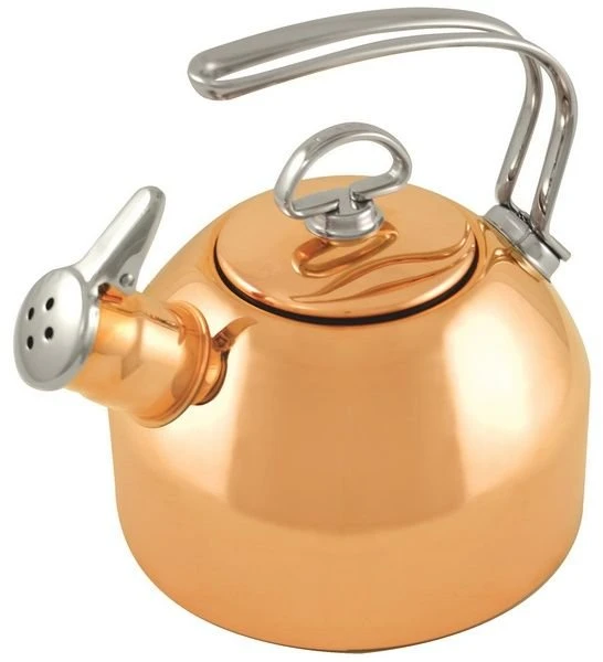 Chantal 1.8 Qt. Steel Classic Tea Kettle | Copper 1 Chantal 1.8 Qt. Steel Classic Tea Kettle | Copper